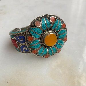 Turquoise Flower Vintage Bracelet